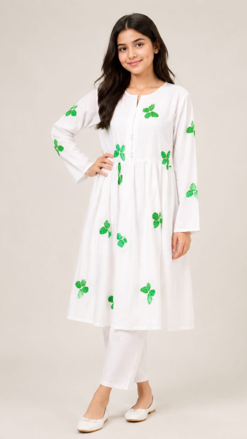 2 Piece beautiful Jashne Azaadi collection embroiderd.