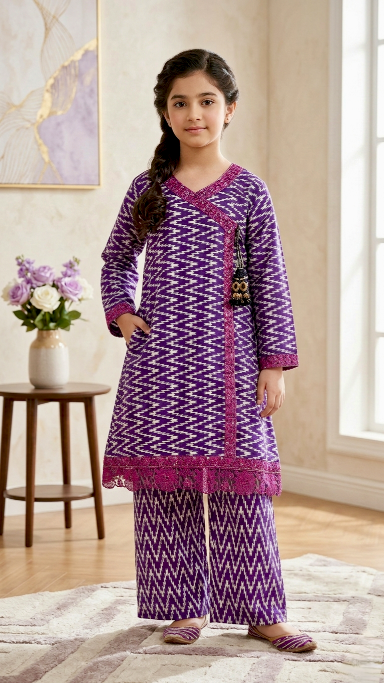 'EID BASICS" 2 Piece Bana Dora A line style Suits.