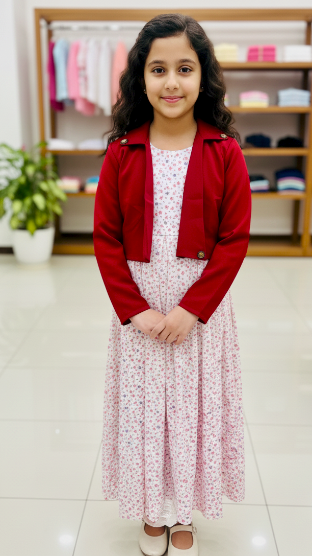 Long Frock Western With Koti.