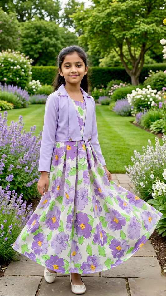 Long Frock Western With Koti.