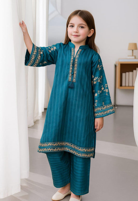 2 Piece Cotton Embroidery Suit.
