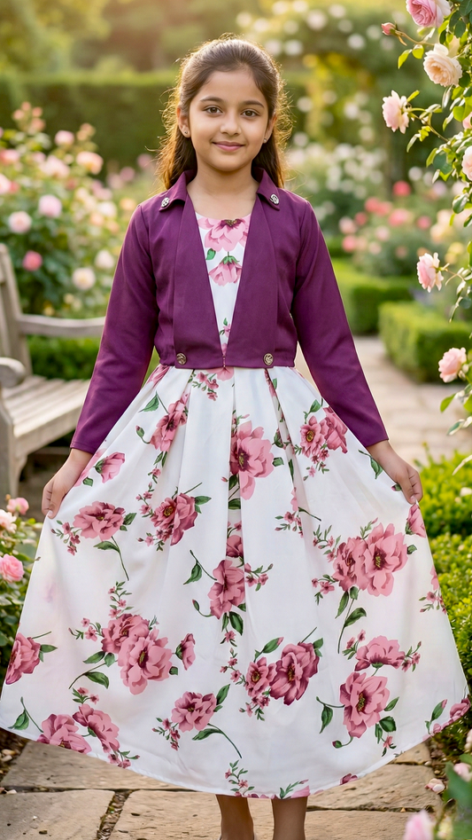 Long Frock Western With Koti.