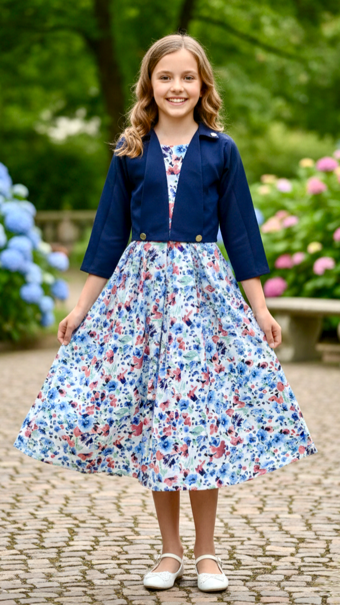 Long Frock Western With Koti Imported Georgette.