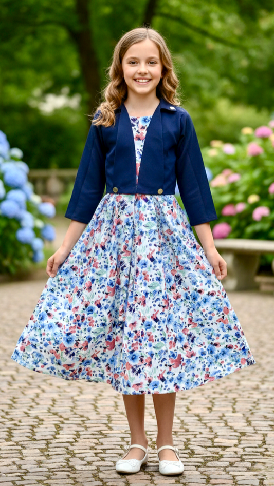 Long Frock Western With Koti Imported Georgette.