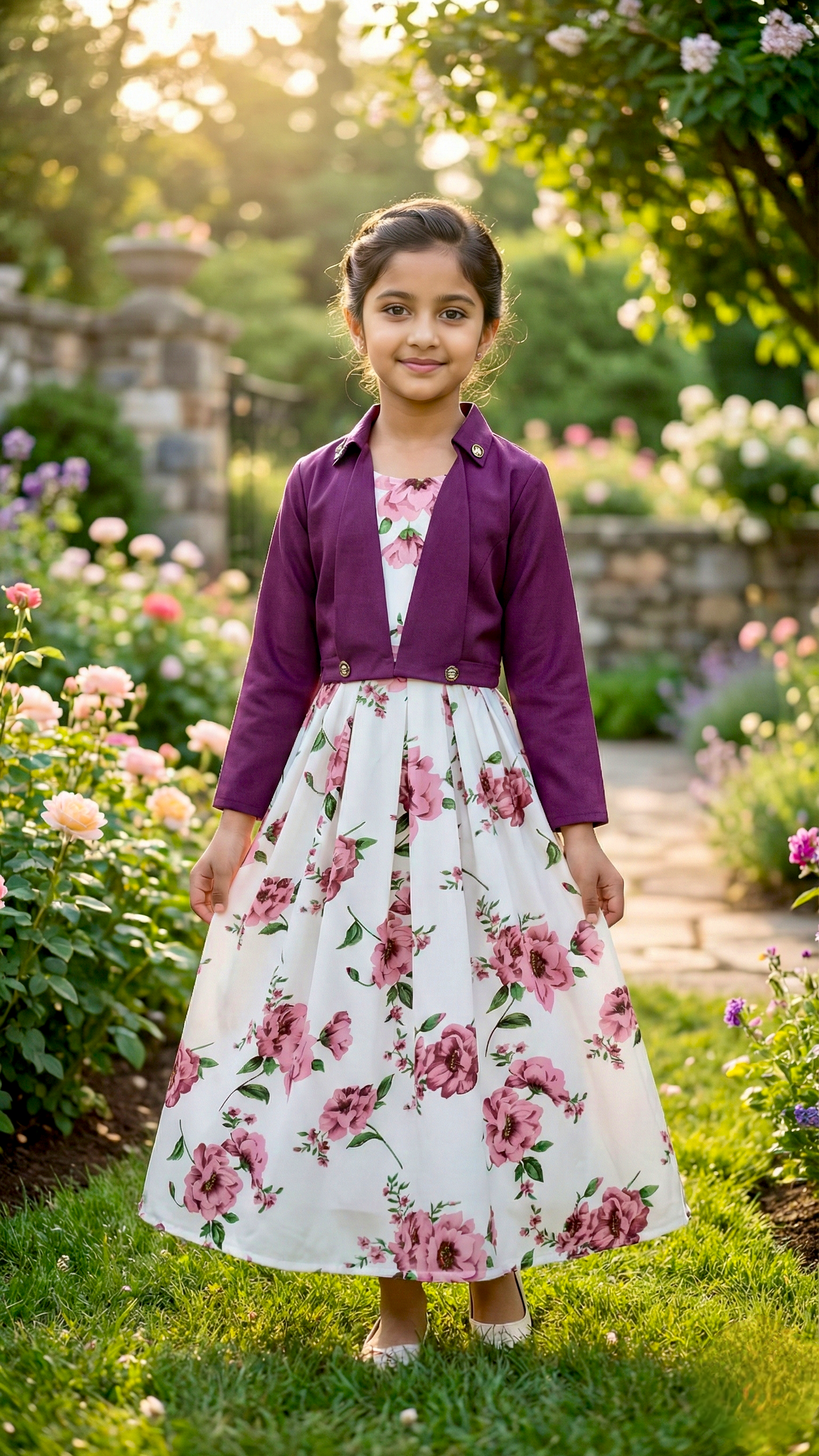 Long Frock Western With Koti.