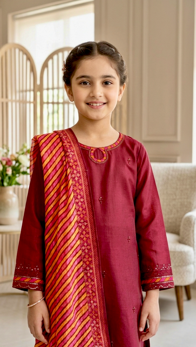 3 Piece Festive Luxury Summer Embroidery cotton Lawn Suits.