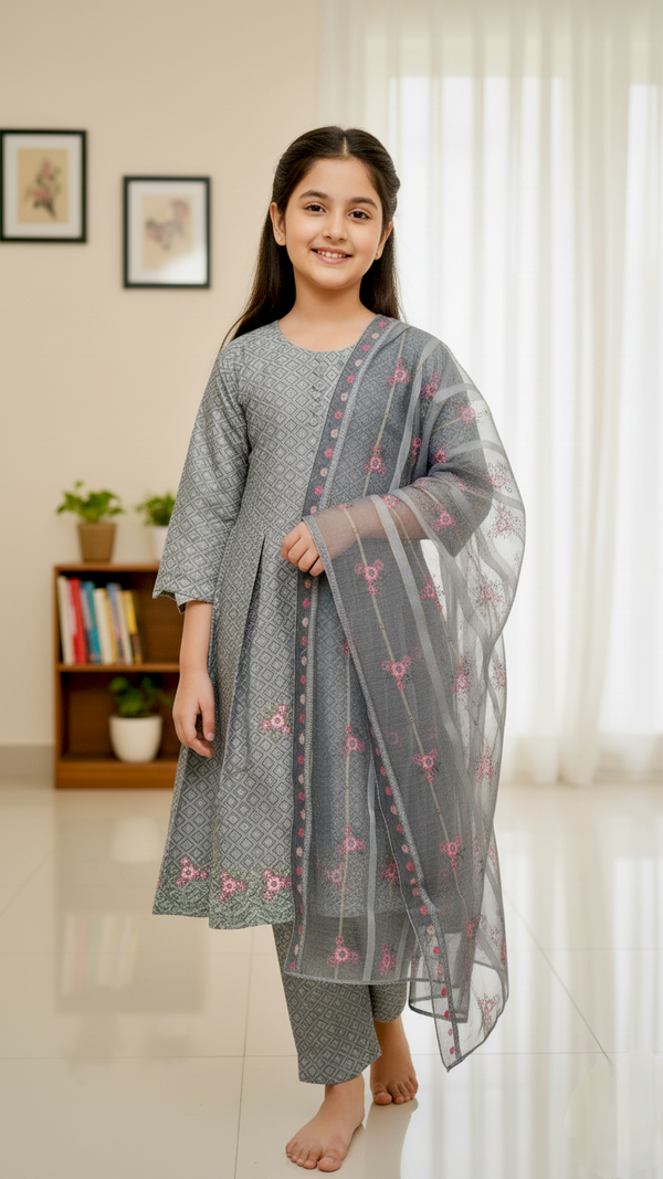 "EID" Luxury Pret 3 Piece Cotton Jacquard Suit.