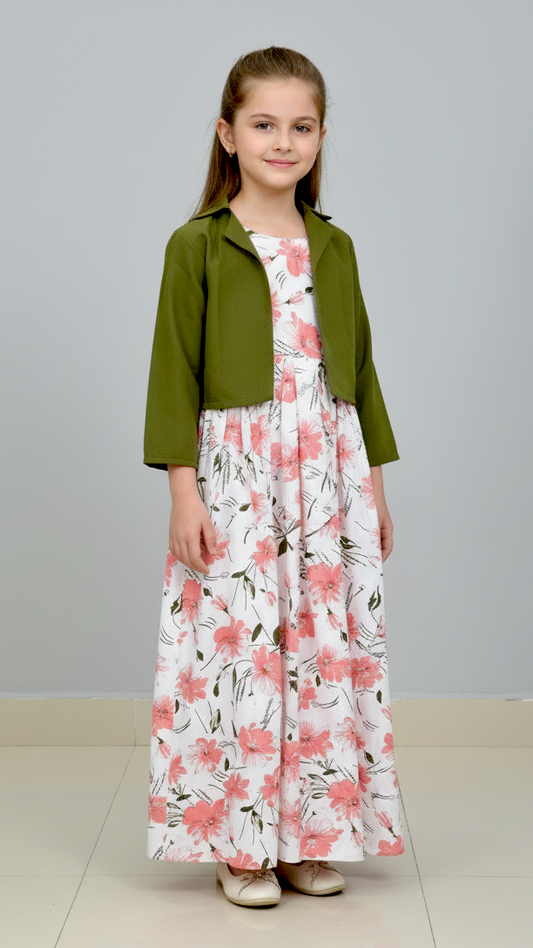 Long Frock Western With Koti.