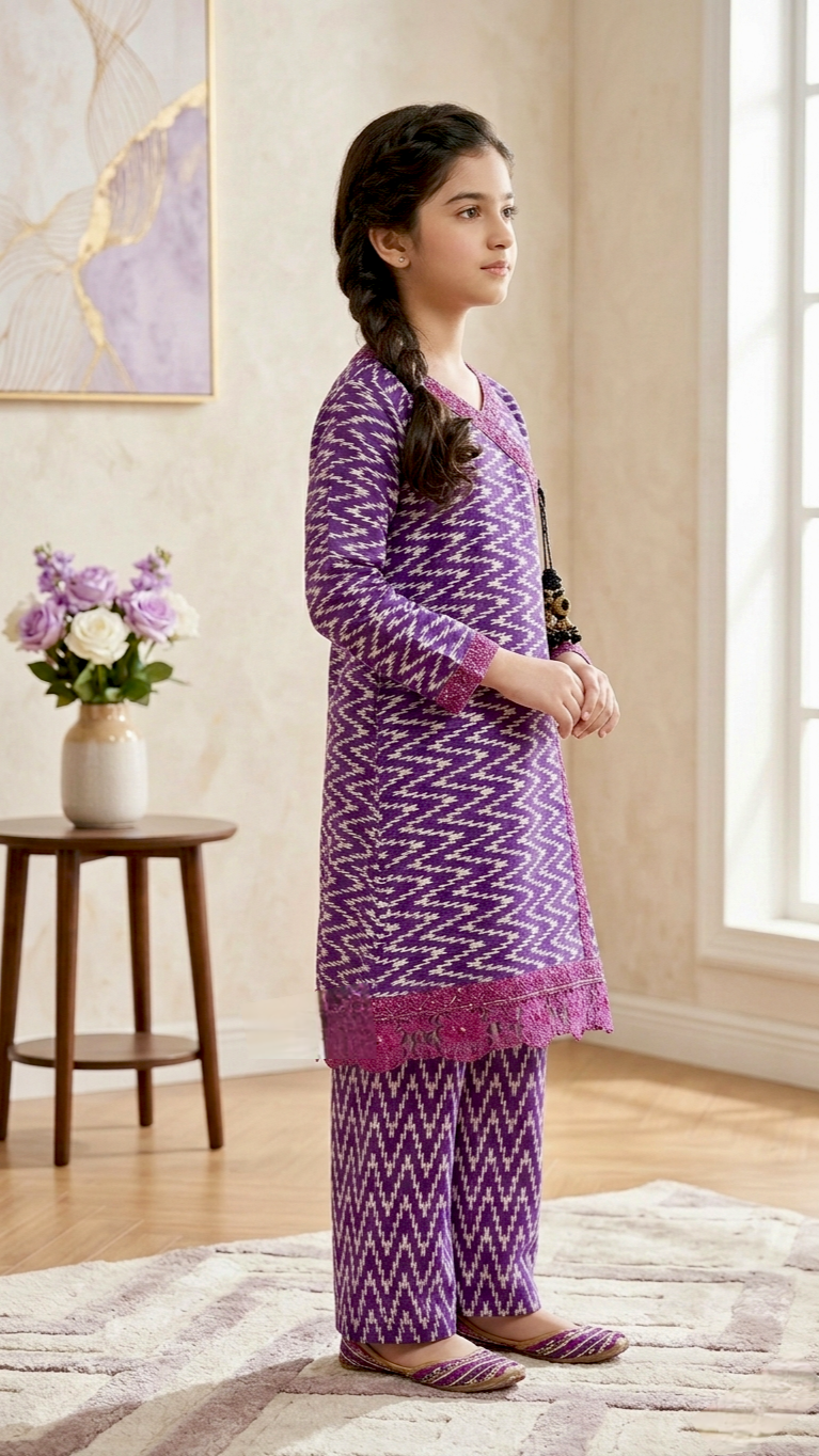 'EID BASICS" 2 Piece Bana Dora A line style Suits.