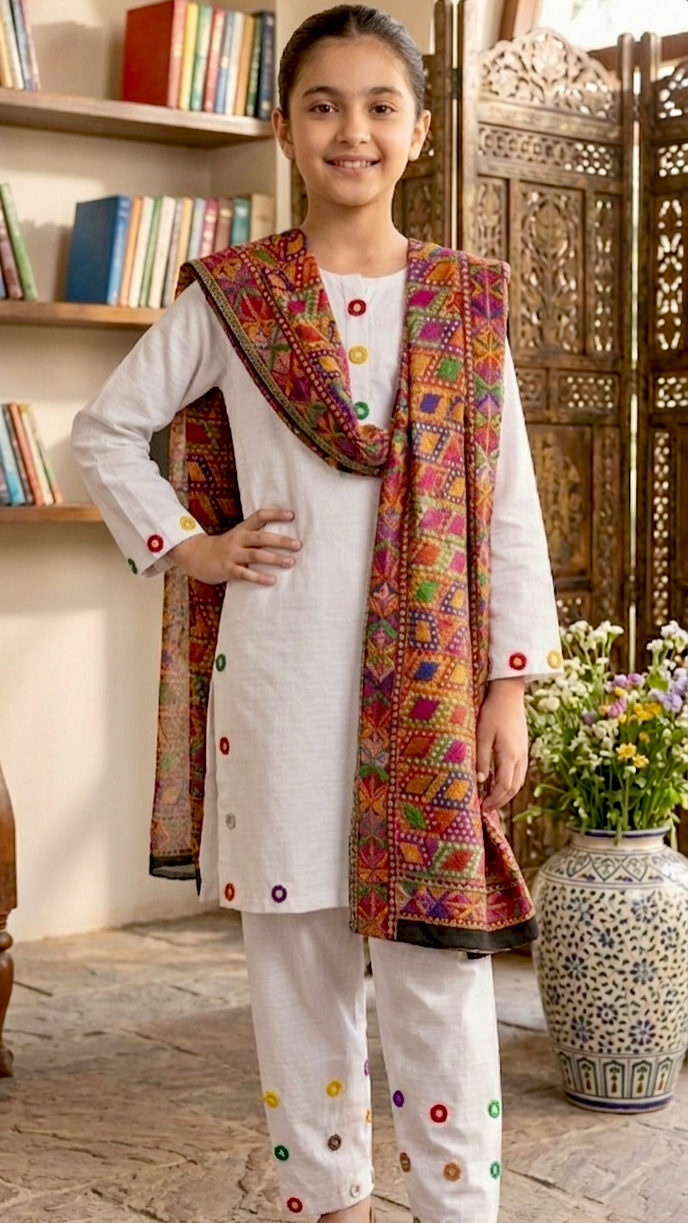 3 Piece Festive Luxury Summer Latest Farshi Shalwar Design.