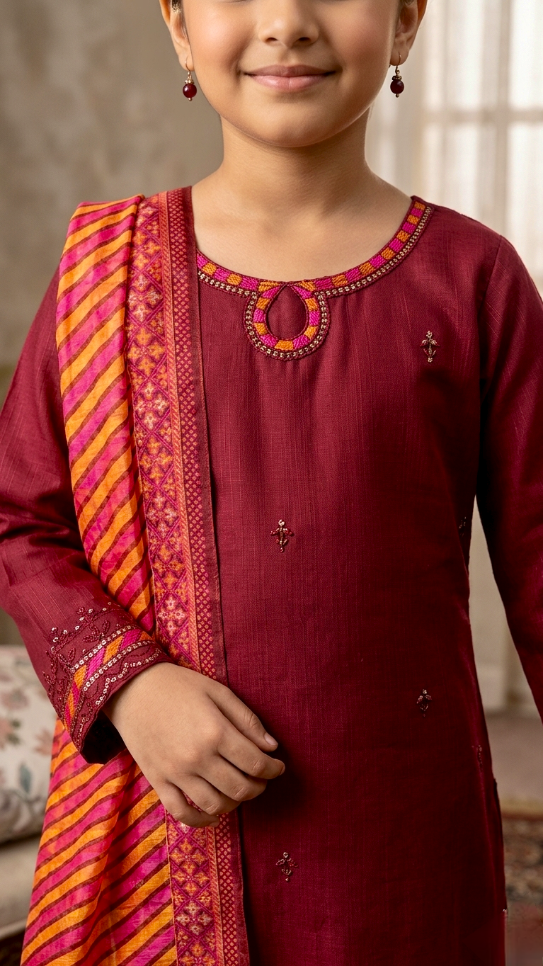 3 Piece Festive Luxury Summer Embroidery cotton Lawn Suits.