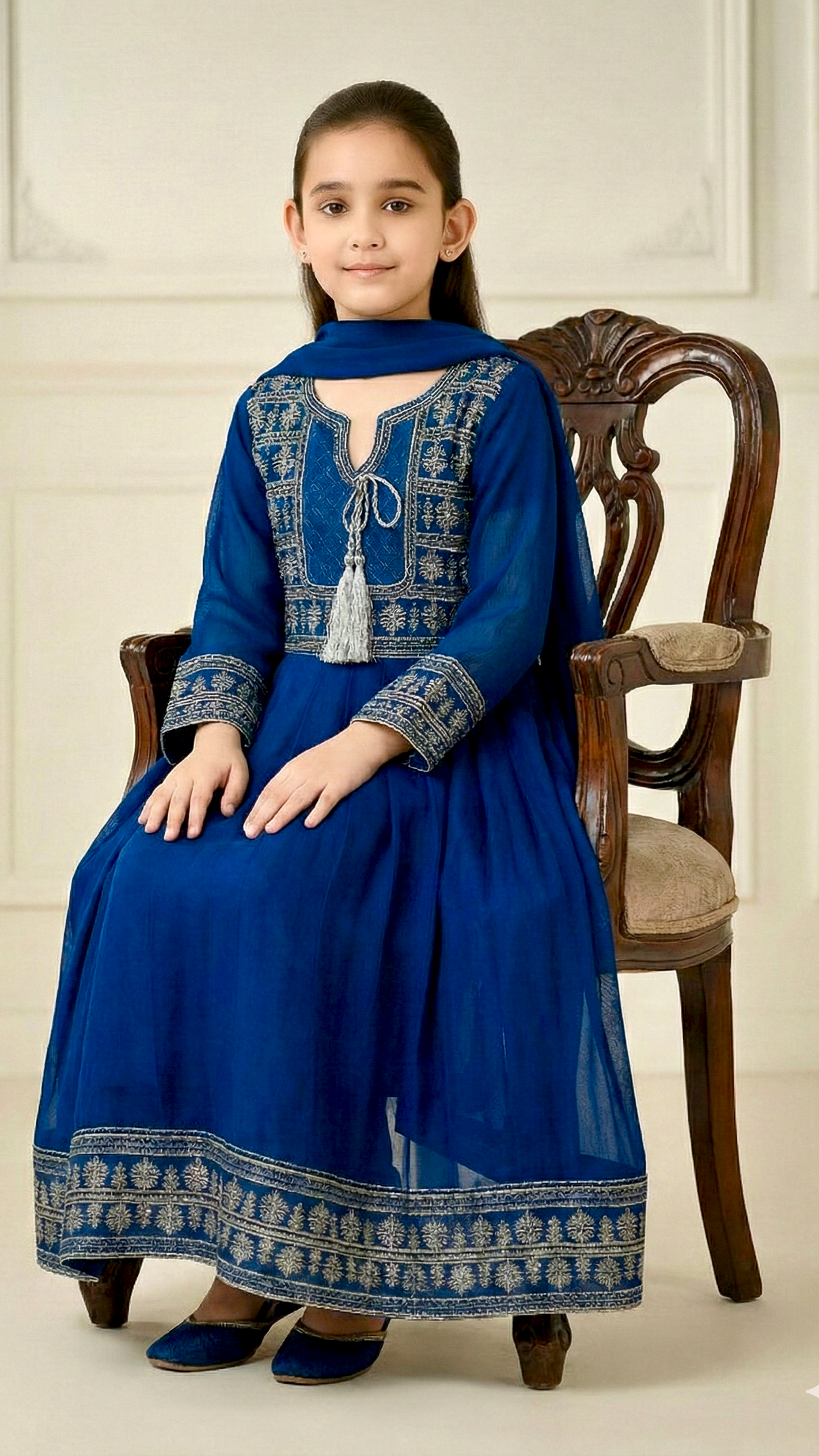 3 Piece Chiffon Embroidery Festive Collection Suit.