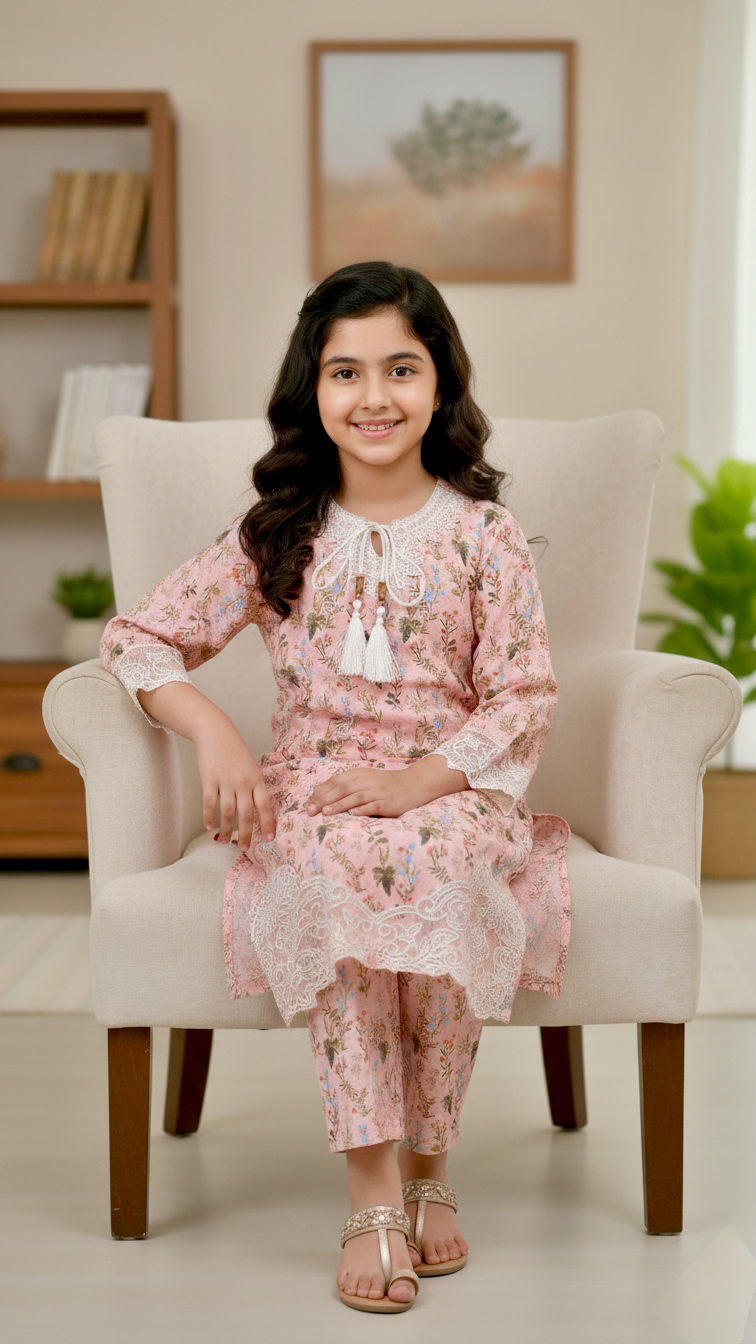 "EID BASICS" Swiss embroidery 2 Piece Suit