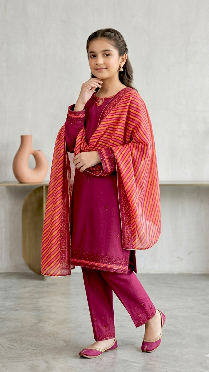 3 Piece Festive Luxury Summer Embroidery cotton Lawn Suits.